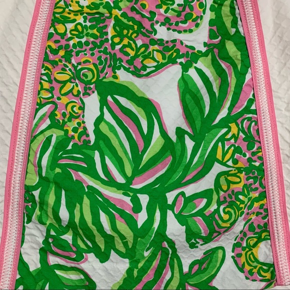 Lilly Pulitzer Tate Skirt Resort White Seeing Pink Elephants Size 6 - Picture 3 of 8